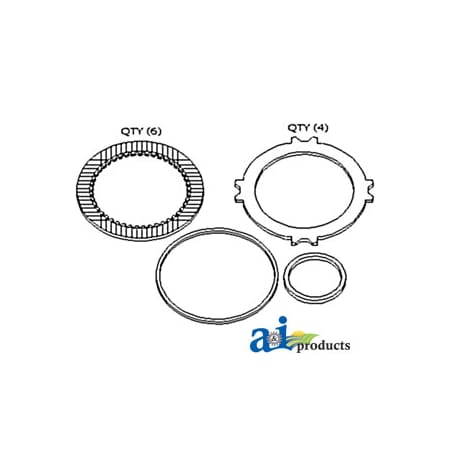 A & I Products Disc Kit, Torque Amplifier 6" x6" x1" A-534936R93